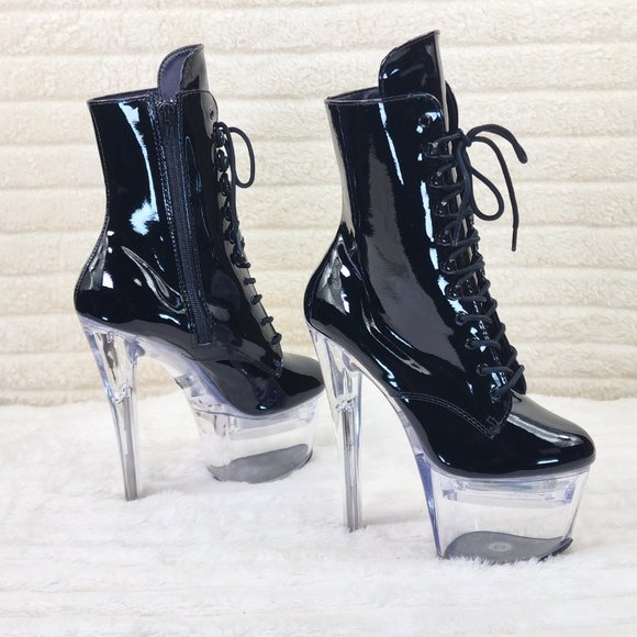 FlashDance 7" Led Light up Platform Ankle Boots Flash dance - Picture 13 of 15